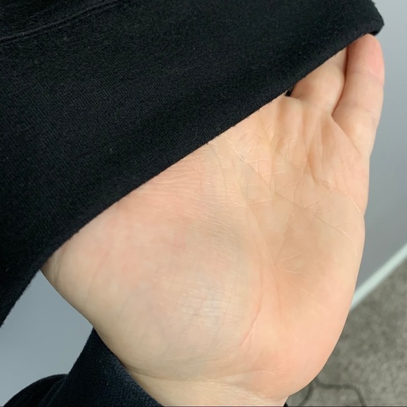 DESIGN LAB | Lord & Taylor Black Patch Open Shoulder Long Sleeve Shirt - Picture 9 of 11